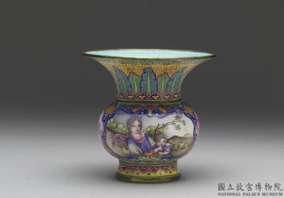 图片[2]-Copper spittoon with cloisonne enamel decor, Qing dynasty, Qianlong reign (1736-1795)-China Archive